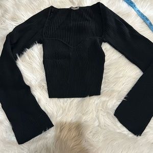 Urban Outfitters Black Scoop Neck Top